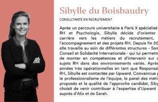 Sibylle du Boisbaudry Consultante Upward HR
